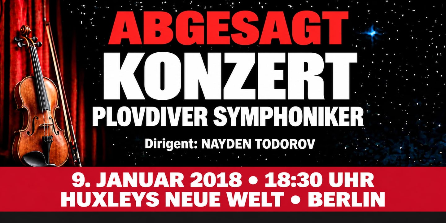 Event banner: Concert with Plovdiver Symphoniker (09.01.2018)