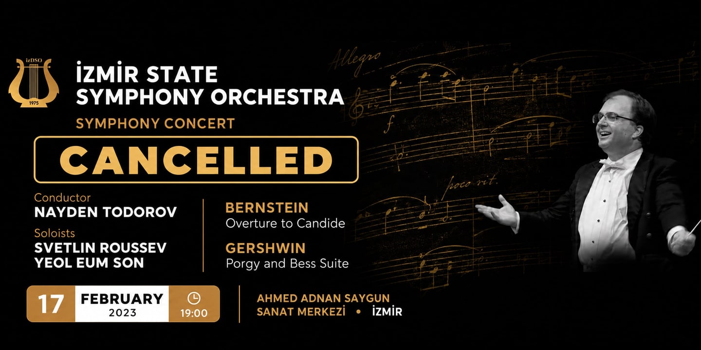 Event banner: Symphony concert - Cancelled (17.02.2023)