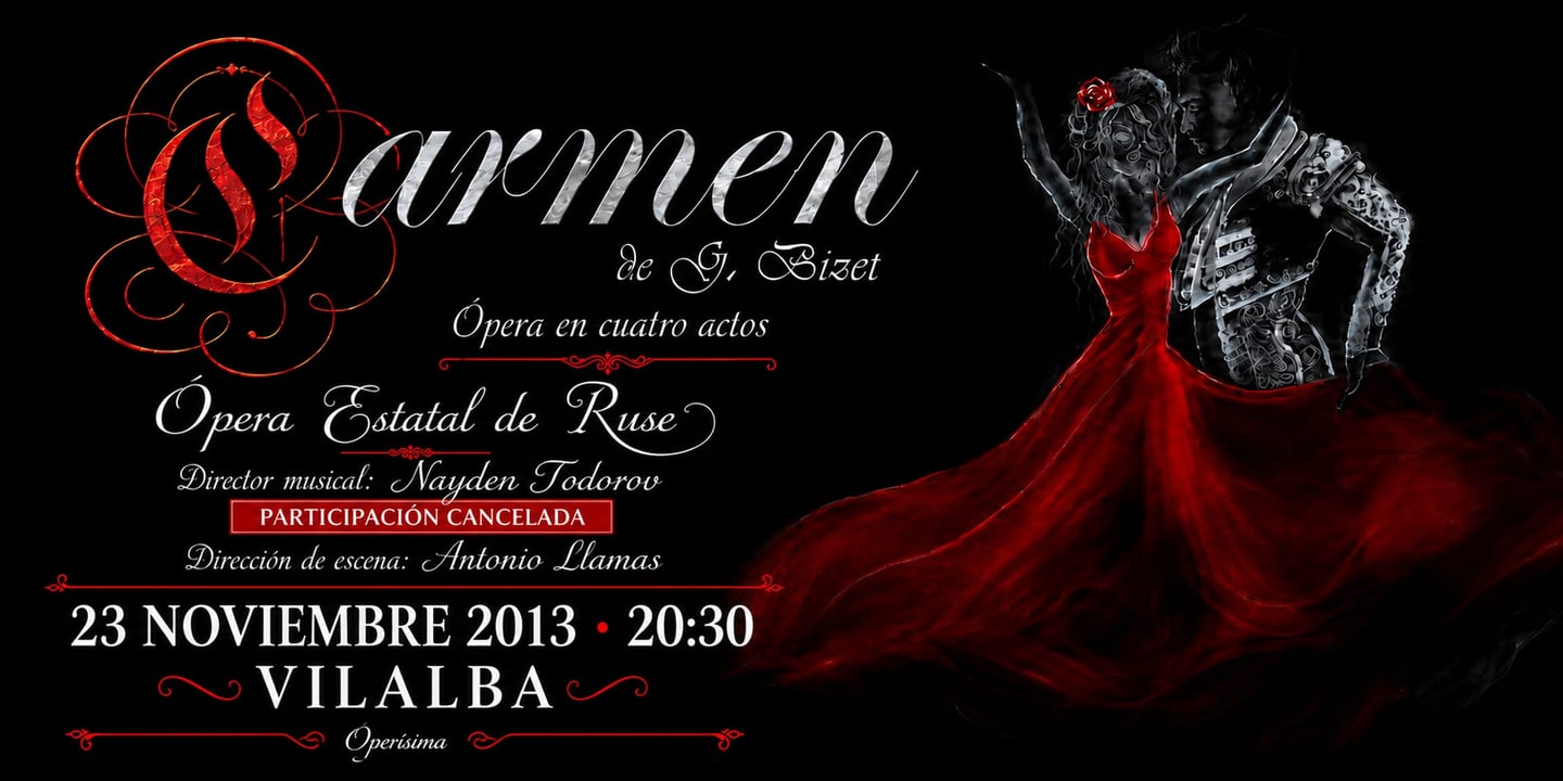 Event banner: Cancelled: Carmen (23.11.2013)