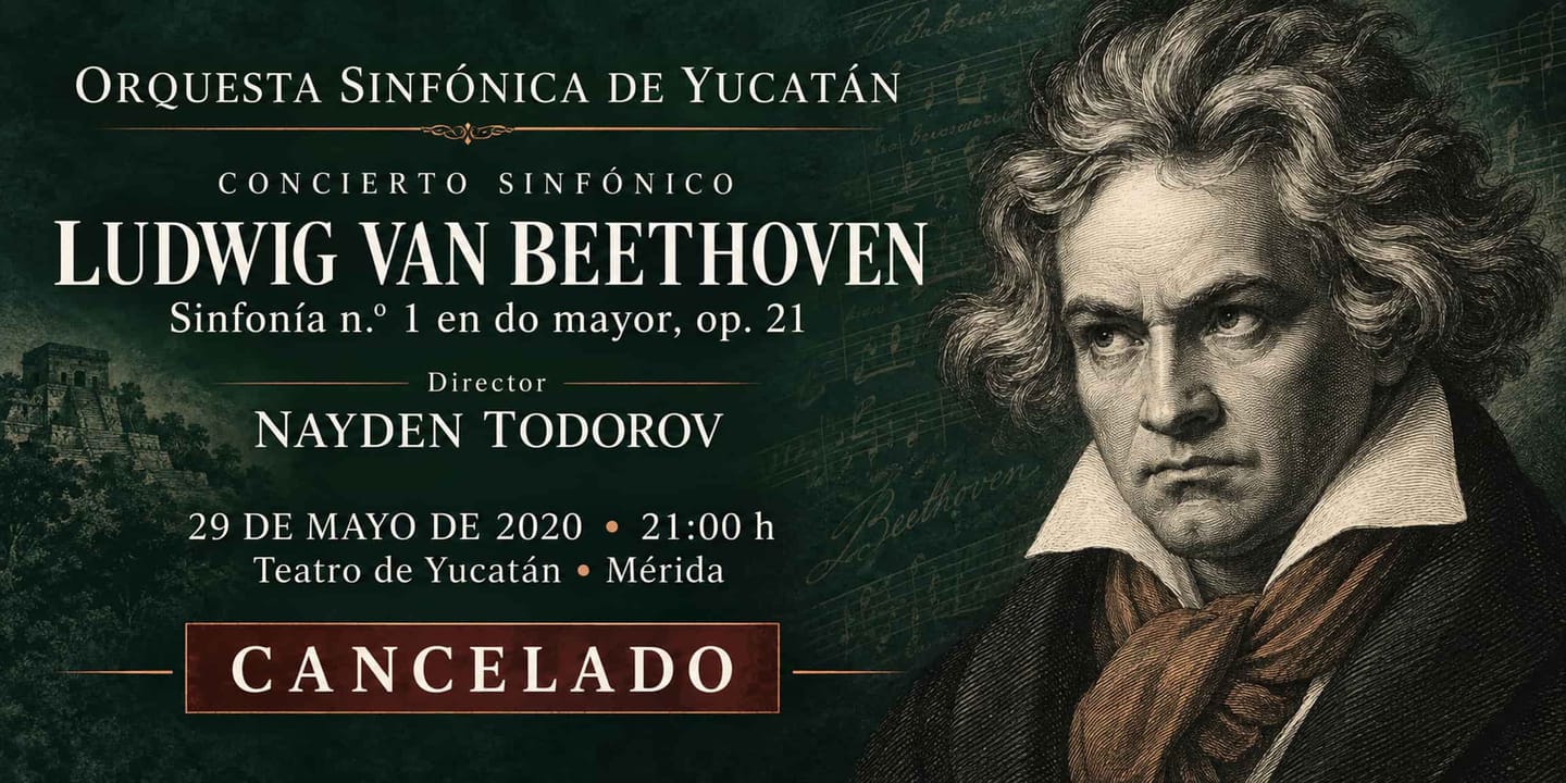 Event banner: Cancelled: Concert with Sinfónica de Yucatán (29.05.2020)