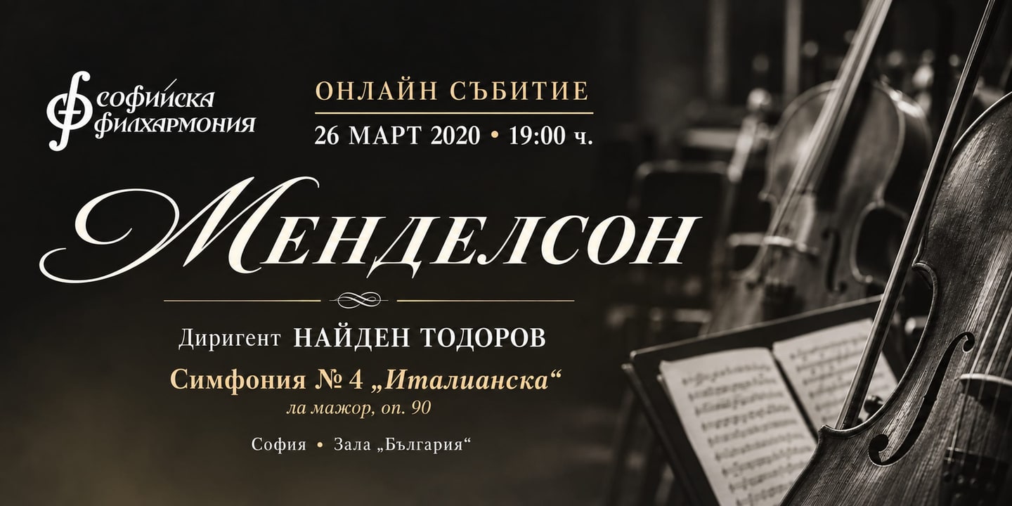 Event banner: Mendelssohn - ONLINE EVENT (26.03.2020)