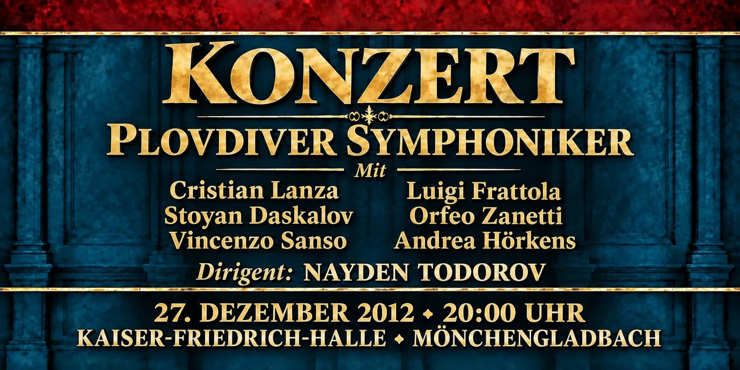 Event banner: Concert with Plovdiver Symphoniker (27.12.2012)