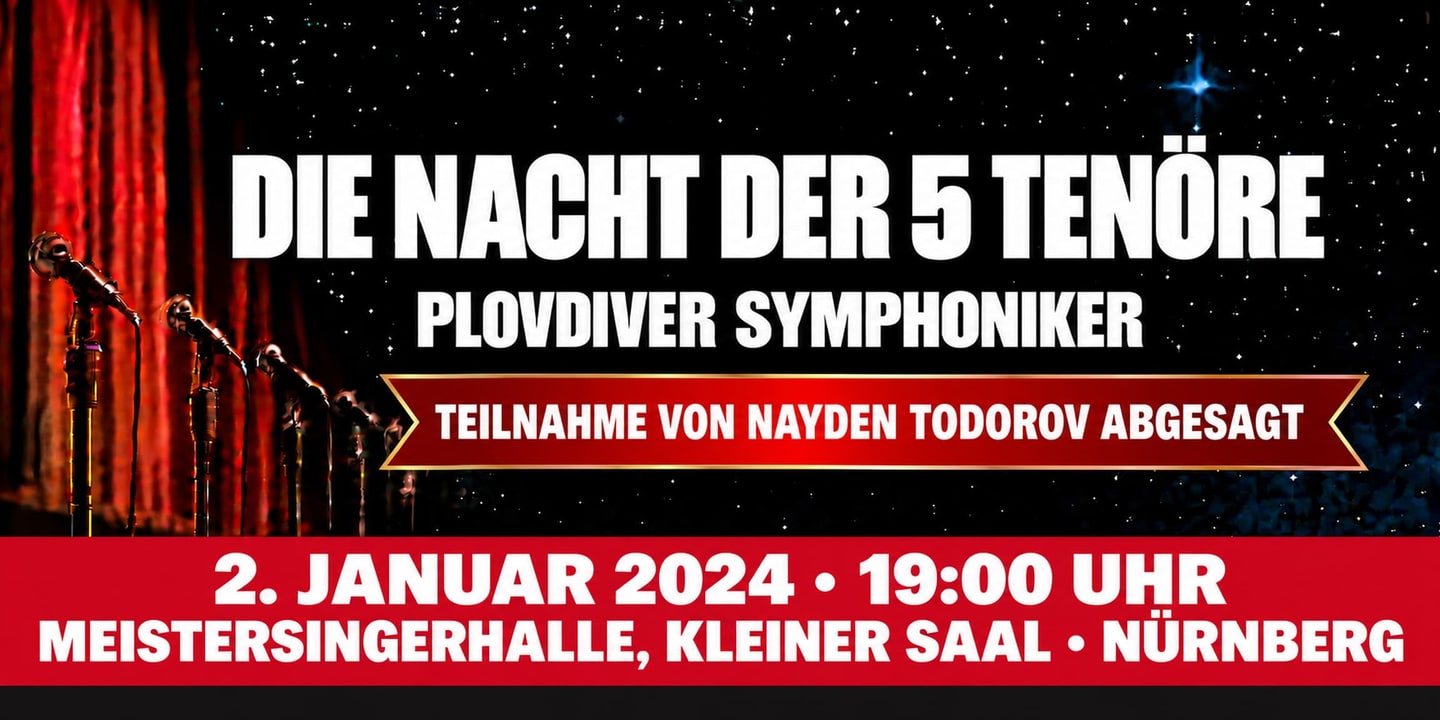 Event banner: Die Nacht der 5 Tenöre (02.01.2024)