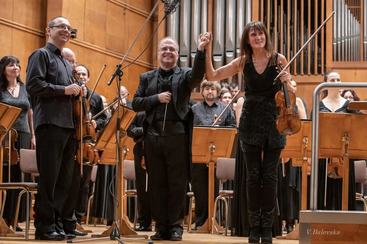 Concert photo: Viktoria Mullova & Nayden Todorov (02.12.2019)