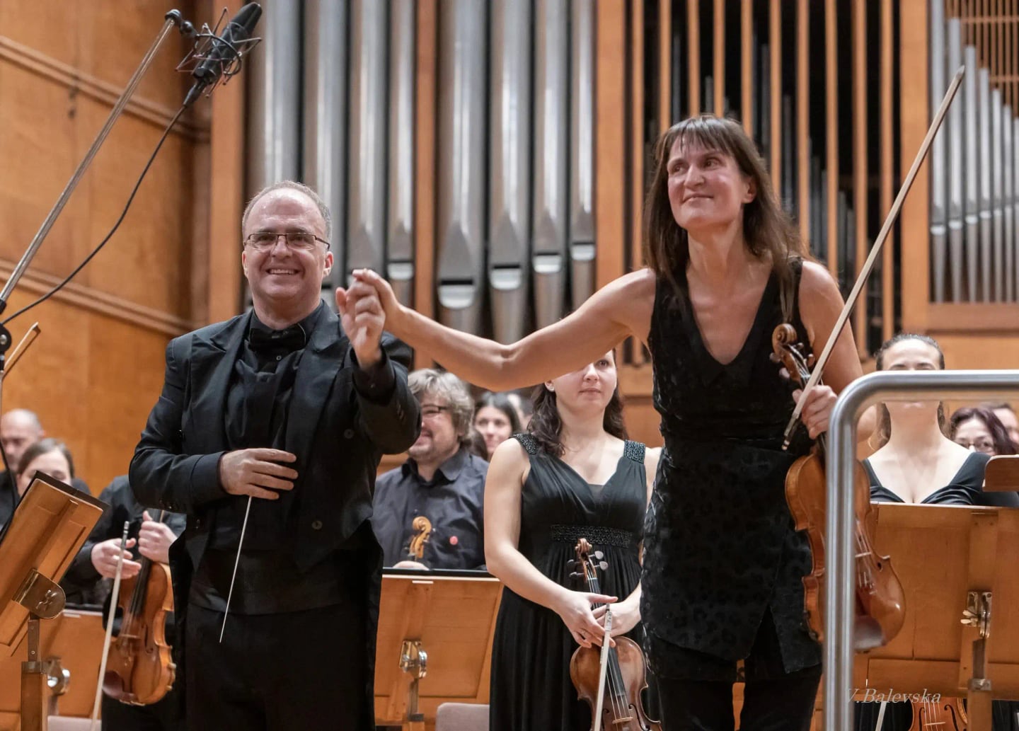Concert photo: Viktoria Mullova & Nayden Todorov (02.12.2019)