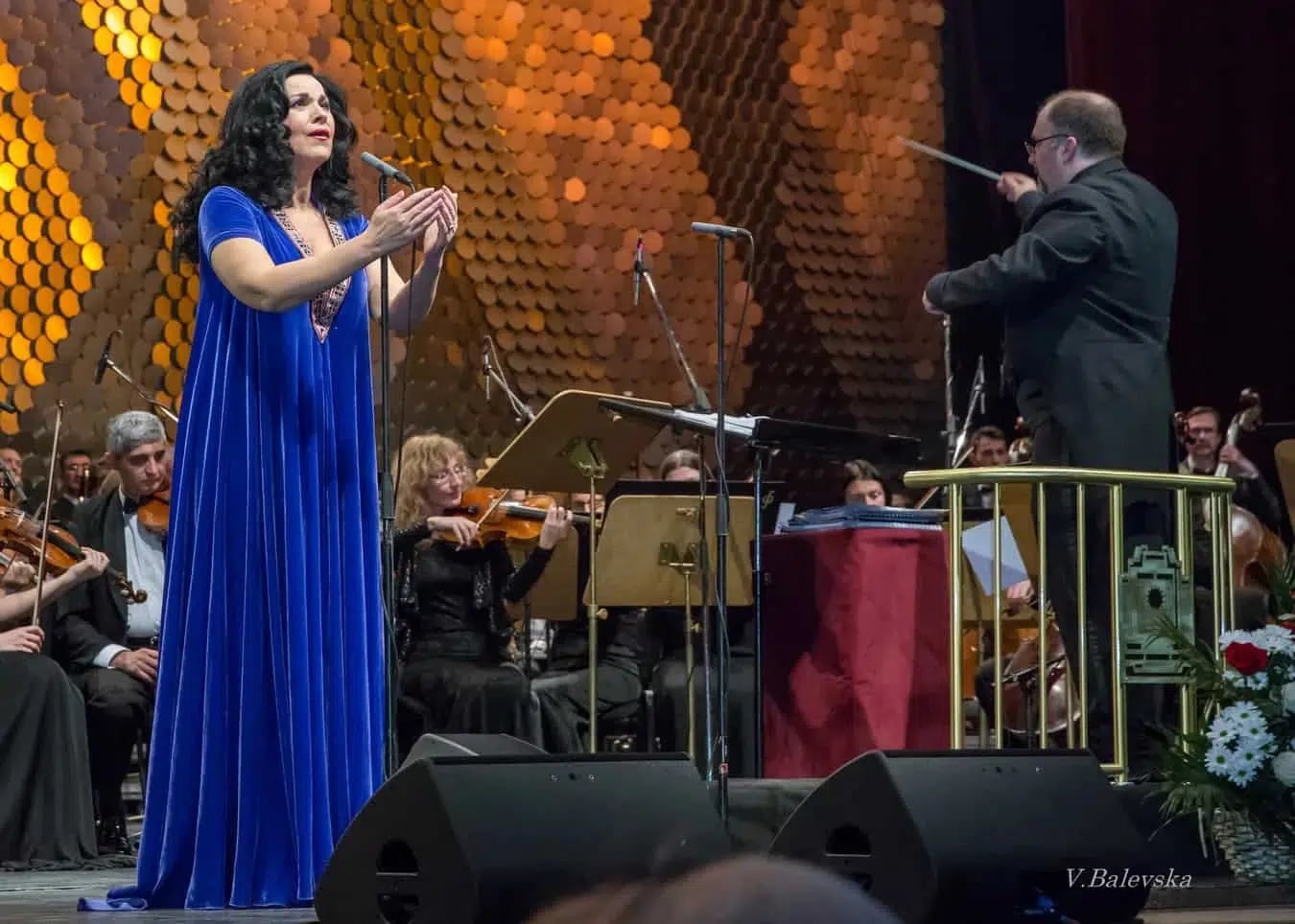 Concert photo: Angela Gheorghiu, Nayden Todorov & Sofia Philharmonic (25.02.2019)