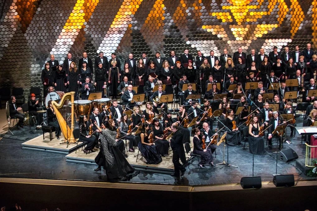 Concert photo: Angela Gheorghiu, Nayden Todorov & Sofia Philharmonic (25.02.2019)