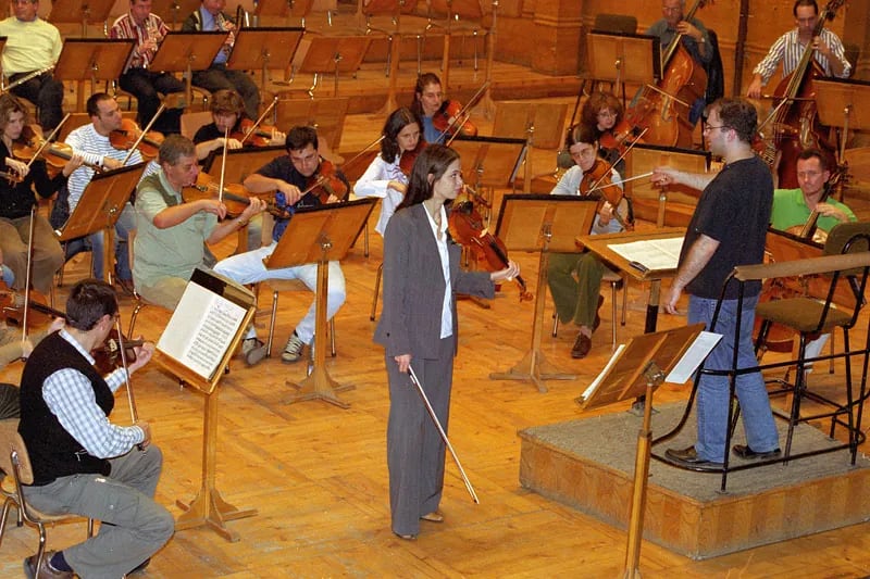 Concert photo: Sofia Philharmonic in Haskovo with Nayden Todorov (27.10.2004)
