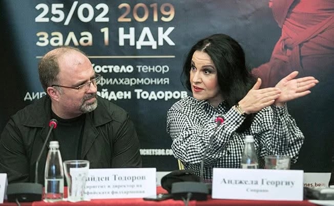 Concert photo: Angela Gheorghiu, Nayden Todorov & Sofia Philharmonic (25.02.2019)