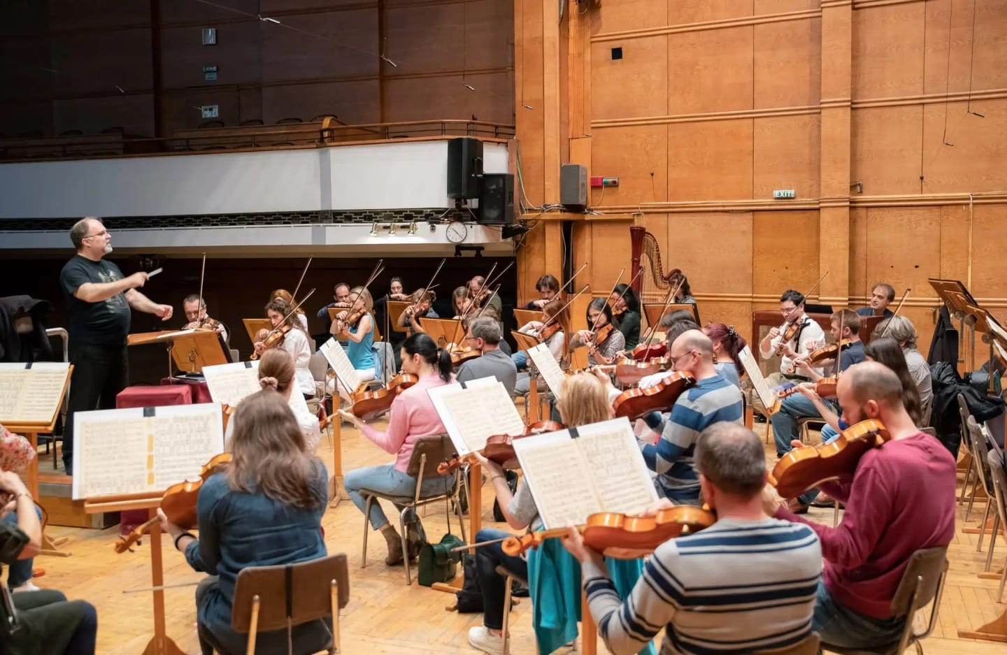 Concert photo: Katia and Marielle Labèque under the baton of Nayden Todorov (02.04.2023)