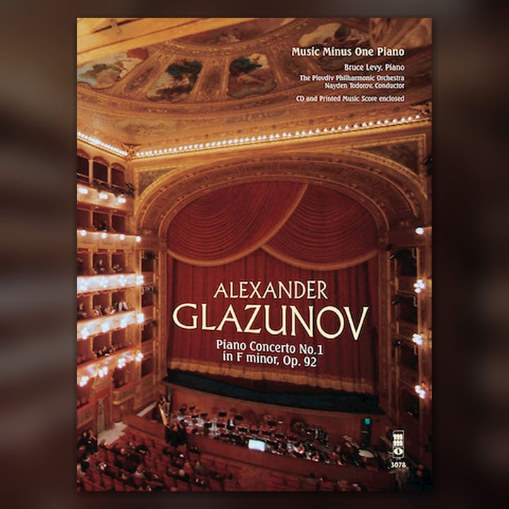 Alexander Glazunov — Piano Concerto no. 1 in F minor, op. 92 cover