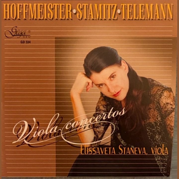 Franz Anton Hoffmeister — Viola Concerto in D major cover
